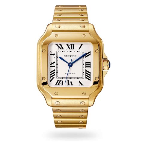 gold watch cartier|cartier gold watches for men.